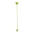 LISA Závěsný kabel s objímkou, materiál plast, povrch zelená, pro žárovku 1x60W, E27, 230V, IP20, d=110mm, l=1800mm, lze zkrátit, pouze závěs BEZ stínítka