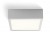 STRUCTURAL Stropní přisazené svítidlo, čtvercové, těleso hliník, povrch bílá, difuzor plast opál, LED 12W, 900lm, teplá 3000K, Ra80, 230V, IP20, rozměry 200x200x60mm.
