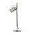 BUGSY Stolní lampa, těleso kov, povrch chrom, difuzor sklo chromované, pro žárovku 1x50W, GU10, ES50, 230V, IP20, tř.1, d=150mm, h=490mm, s vypínačem