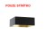 TEMPO 50/19 Stínítko, materiál textil povrch černá/zlatá fólie, pro žárovku max 23W, 500x500mm, h=190mm