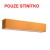 LOPE 120/22 Stínítko, materiál textil povrch vnější oranžová/vnitřní bílá, pro žárovku max 23W, l=1200mm, h=220mm