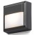 DELTA Nástěnné venkovní svítidlo, základna kov, povrch lak černá antracit, difuzor plast opál, pro LED 1x9W, GX53, 230V, IP54, tř.1. rozměry 142x142x57mm