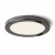 HUE R9 LED Stropní, podhledové svítidlo, základna kov, rámeček chrom černá, difuzor plast opál, LED 1x6W, teplá 3000K, 540lm, Ra80, 230V, IP20, tř.2. rozměry d=90mm h=9mm