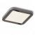 HUE SQ9 LED Stropní, podhledové svítidlo čtvercové, základna kov, rámeček chrom černá, difuzor plast opál, LED 1x6W, teplá 3000K, 540lm, Ra80, 230V, IP20, tř.2. rozměry 90x90x9mm
