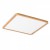 HUE SQ22 LED Stropní, podhledové svítidlo čtvercové, základna kov, rámeček dřevo buk světlý, difuzor plast opál, LED 1x22W, teplá 3000K, 2160lm, Ra80, 230V, IP20, tř.2. rozměry 225x225x9mm