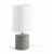 CAMINO Stolní lampa, těleso cement, stínítko textil bílá, pro žárovku 1x28W, E27, 230V, IP20. rozměry d=150mm, h=335mm.