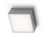 BONO Stropní svítidlo, základna hliník, povrch šedostříbrná, difuzor plast opál, LED 4W, teplá 3000K, 297lm/cca 15W žár., 230V,IP54, tř.1, 140x140mm, h=60mm