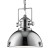 GULLIARDO PENDANT 1x10W E27 Závěsné svítidlo, základna kov, těleso kov, povrch chrom šedostříbrná lesk, difuzor akryl mat, pro žárovku 1x10W, E27, 230V, IP20, tř.1. rozměry těleso d=390mm h=310mm, vč závěsu l=1500mm, lze zkrátit