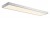 BADALONA Triac C Stropní přisazené svítidlo, těleso hliník, povrch šedá, difuzor plast, LED 45W, 3150lm, teplá 3000K, stmívatelné Triac C, 230V, IP20, tř.1, rozměry 1195x295x50mm.