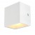 SITRA CUBE WL Nástěnné venkovní svítidlo, těleso hliník, povrch bílá, difuzor sklo, LED 10W, 560lm, teplá 3000K, 230V, IP44, rozměry 115x110x84mm, svítí nahoru, dolů.