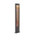 FLAT Pole Sloupkové svítidlo, těleso hliník, povrch vnější černá antracit, vnitřní imitace dřevo, difuzor plast, LED 9,7W, 400lm, přepín teplota teplá 3000K, neutrální 4000K, 230V, IP65, rozměry 180x1000x45mm.