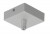 GLENOS Stropní rozeta, materiál hliník, povrch stříbrná, rozměry: 85x85x27mm.