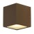PLAYGROUD CUBE Nástěnné svítidlo, těleso hliník, povrch černá antracit, difuzor sklo mat, pro LED 2x9W, GX53, 230V, IP44, tř.1, rozměry 115x108x110mm, svítí nahoru/dolů