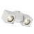 ALTRA DICE SPOT2 Stropní bodové svítidlo, nastavitelný směr svícení materiál hliník, povrch bílá, pro žárovku 2x50W, GU10 ES50, 230V, IP20, 225x100x70mm