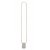 OSTAJ FL 24W Stojací lampa, základna černý mramor, těleso hliník, povrch bílá, difuzor plast opál, LED 24W, 1200lm, teplá 3000K, stmívání, 230V, IP20, tř.2, rozměry 180x1490x25mm.