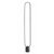 OSTAJ FL 24W Stojací lampa, základna černý mramor, těleso hliník, povrch černá, difuzor plast opál, LED 24W, 850lm, teplá 3000K, stmívání, 230V, IP20, tř.2, rozměry 180x1490x25mm.