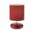 FIVE Stolní dekorativní lampa, těleso keramika, povrch smalt červená, stínítko textilní látka v barvě, pro žárovku 1x28W, E14, 230V, IP20, tř.2, rozměry d=130mm, v=200mm