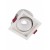 DENKO BI SQ 12W Stropní podhledové bodové svítidlo, výklopné +-45°, těleso hliník, povrch bílá, LED 12W, teplá 3000K, 1050lm, vyzař. úhel 38°, Ra95, 230V, IP20, tř.1, rozměry 84x84x67mm.