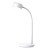 AMET TL 4,5W CCT USB Stolní lampa, nastav. směr svícení, husí krk, těleso plast bílá, dif plast opál, LED 4,5W, 300lm, dotyk. CCT nastav teplota 3000K-6500K, dotyk stmív., USB napájení, 350x130x76mm, vč dotyk vypínače