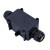 ALZENAU Propojovací krabička, materiál plast černá, pro 3 kabely d=5-12mm, vodiče 0,5-2,5mm2, 1 vstup, 1 výstup, 230V, IP68, rozměry 138x43x35m.