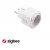 Zásuvkový  adaptér plast bílá, 230V, 16A, IP20, fce zap/vyp, ovládání smart systémem Tuya Zigbee 3.0., rozměry 50x50x84mm.