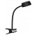 PRAGO klip Stolní lampa s klipem, nastav. směr svícení, těleso plast černá, difuzor plast opál, LED 4,5W, teplá 3000K, 450lm, 230V, IP20, tř.1, rozměry h=350mm.
