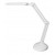 PLAGER Stolní kancelářská lampa, 2 ramena, nastav směr svícení, těleso kov a plast, povrch bílá, LED 9W, 720lm, neutrální 4500K, stmívatelná, 230V, IP20, tř.1, rozměry h=700mm.