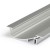 WAKE PROFIL 53x13,5mm Vestavný zápustný profil, materiál hliník, povrch elox stříbrný mat, maximální šířka LED pásků w=8mm, boční úchyt LED pásků, rozměry 53x13,5mm, l=2000mm, svítí nahoru, nebo dolů