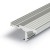 STAIRS profil Schodový profil pro LED pásky, materiál hliník, povrch elox šedostříbrná mat, max šířka LED pásků w=10mm, 2xLED pásek, 2xdifuzor nacvakávací, rozměry 41,5x20,6mm, l=2000mm