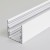 CORNER profil Stropní, přisazený profil pro LED pásky, materiál hliník, povrch bílý, max šířka LED pásků w=32mm, rozměry 53x53mm, l=2000mm