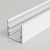 CORNER PROFIL 53x53mm Stropní, přisazený profil pro LED pásky, materiál hliník, povrch bílý, max šířka LED pásků w=32mm, rozměry 53x53mm, l=2000mm