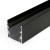 CORNER profil Stropní, přisazený profil pro LED pásky, materiál hliník, povrch černý, max šířka LED pásků w=32mm, rozměry 53x53mm, l=2000mm