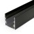 CORNER PROFIL 53x53mm Stropní, přisazený profil pro LED pásky, materiál hliník, povrch černý, max šířka LED pásků w=32mm, rozměry 53x53mm, l=2000mm