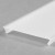 DIFUZOR KLIP OPAL Difuzor k profilu pro LED pásky nacvakávací, materiál PMMA, povrch opál, propustnost 70%, rozměry 50x7,6mm, l=4000mm