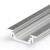 GLAUX PROFIL 24x7mm Vestavný, profil pro LED pásky, materiál hliník, povrch surový, max šířka LED pásků w=10mm, rozměry 24x7mm, l=2000mm