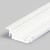 GLAUX PROFIL 24x7mm Vestavný, profil pro LED pásky, materiál hliník, povrch bílý, max šířka LED pásků w=10mm, rozměry 24x7mm, l=2000mm