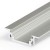 GLAUX PROFIL 24x7mm Vestavný, profil pro LED pásky, materiál hliník, povrch elox šedostříbrný mat, max šířka LED pásků w=10mm, rozměry 24x7mm, l=2000mm