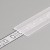 DNB 15,2x0,8mm VÝPRODEJ Nasouvací difuzor k profilu pro LED pásky, materiál polykarbonát PC/PP, povrch transparentní, propustnost 90%, rozměry 15,2x0,8mm, l=2000mm