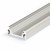 CHENO PROFIL 20x8mm Přisazený, stropní profil pro LED pásky, materiál hliník, povrch elox šedostříbrný mat, max šířka LED pásků w=10mm, rozměry 20x8mm, l=2000mm