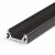CHENO PROFIL 20x8mm Přisazený, stropní profil pro LED pásky, materiál hliník, povrch černý, max šířka LED pásků w=10mm, rozměry 20x8mm, l=4000mm