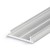 SOPHI PROFIL 18x3,8mm Přisazený profil pro LED pásky, materiál hliník surový, max šířka LED pásků w=12mm, rozměry 18x3,8mm, l=2000mm, montáž pomocí šroubů nebo adhezních pásků