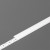 DNC2 10,2x2mm Nasouvací difuzor k profilu pro LED pásky, materiál plast PMMA, povrch opál propustnost 70%, rozměry 10,2x2mm, délka l=3000mm.