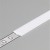 Difuzor nasouvací A Nasouvací difuzor k profilu pro LED pásky, materiál polykarbonát PC/PP, povrch opál, propustnost 70%, rozměry 10x0,8mm, l=2000mm