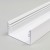 BARTIAS PROFIL 53x28mm Přisazený profil pro LED pásky, materiál hliník, povrch bílý, max šířka LED pásků w=50mm, rozměry 53x28mm, l=2000mm