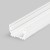 NAJA profil Vestavný, přisazený profil pro LED pásky, materiál hliník, povrch bílý, max šířka LED pásků w=12mm, rozměry 14,8x10,8mm, l=4000mm