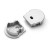 Koncovka profilu pro LED pásky s otvorem, kruhová, materiál ABS, povrch bílá/černá/stříbrná/šedá, 2ks v balení, rozměry 19,4x20,3x7mm