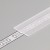 Difuzor nasouvací STŘEDNÍ VÝPRODEJ Nasouvací difuzor k profilu pro LED pásky, materiál polykarbonát PC/PP, povrch transparentní, propustnost 90%, rozměry 19,2x0,8mm, l=2000mm