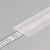 DNE 19,2x0,8mm VÝPRODEJ Nasouvací difuzor k profilu pro LED pásky, materiál polykarbonát PC/PP, povrch transparentní, propustnost 90%, rozměry 19,2x0,8mm, l=2000mm