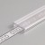 DCF 17,6x4mm Difuzor k profilu pro LED pásky nacvakávací, hranatý, materiál PMMA, povrch čirá, propustnost 93%, rozměry 17,6x4mm, l=2000mm