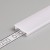 DCF 17,6x4mm Difuzor k profilu pro LED pásky nacvakávací, hranatý, materiál PMMA, povrch opál, propustnost 70%, rozměry 17,6x4mm, l=2000mm